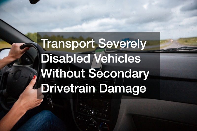 Transport Severely Disabled Vehicles Without Secondary Drivetrain Damage