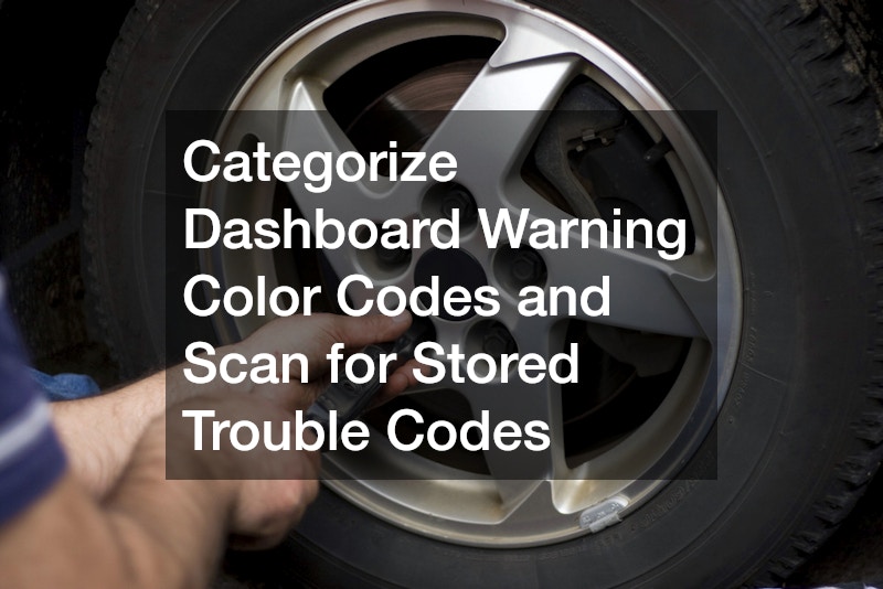 Categorize Dashboard Warning Color Codes and Scan for Stored Trouble Codes