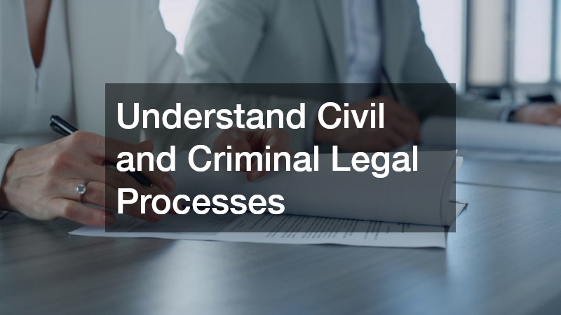 Understand Civil and Criminal Legal Processes