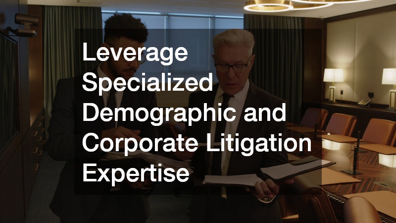 Leverage Specialized Demographic and Corporate Litigation Expertise