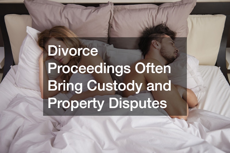 Divorce Proceedings Often Bring Custody and Property Disputes