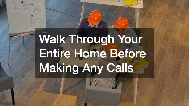 Walk Through Your Entire Home Before Making Any Calls