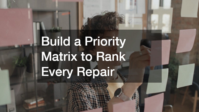 Build a Priority Matrix to Rank Every Repair