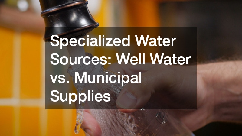 Specialized Water Sources: Well Water vs. Municipal Supplies