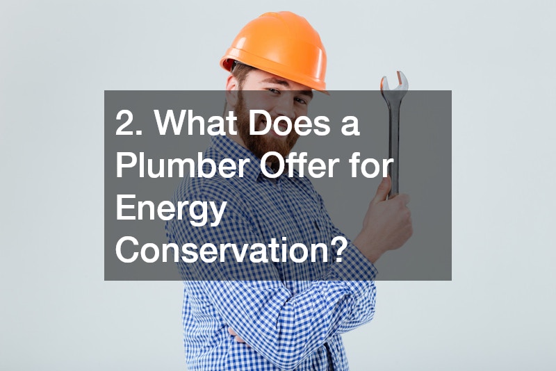 2. What Does a Plumber Offer for Energy Conservation?