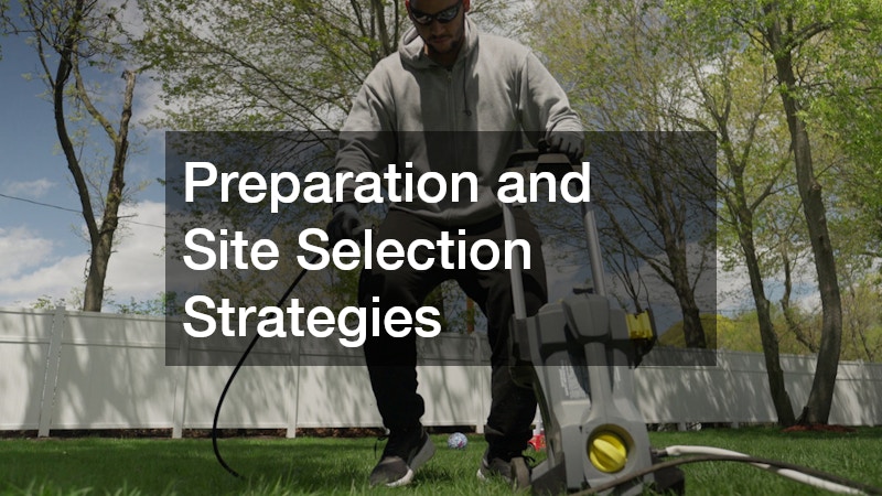 Preparation and Site Selection Strategies