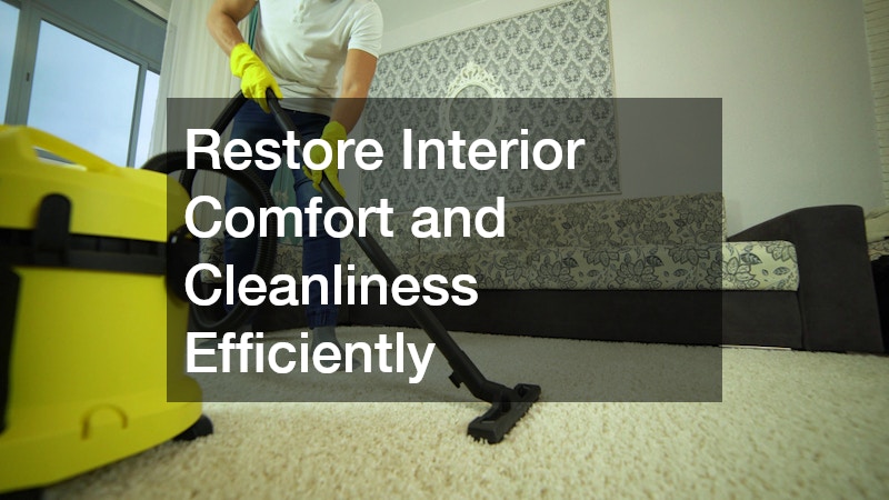 Restore Interior Comfort and Cleanliness Efficiently
