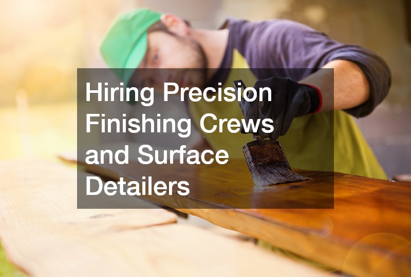 Hiring Precision Finishing Crews and Surface Detailers