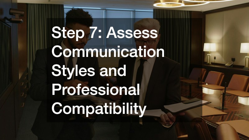 Step 7: Assess Communication Styles and Professional Compatibility