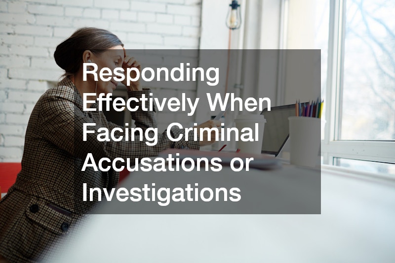 Responding Effectively When Facing Criminal Accusations or Investigations