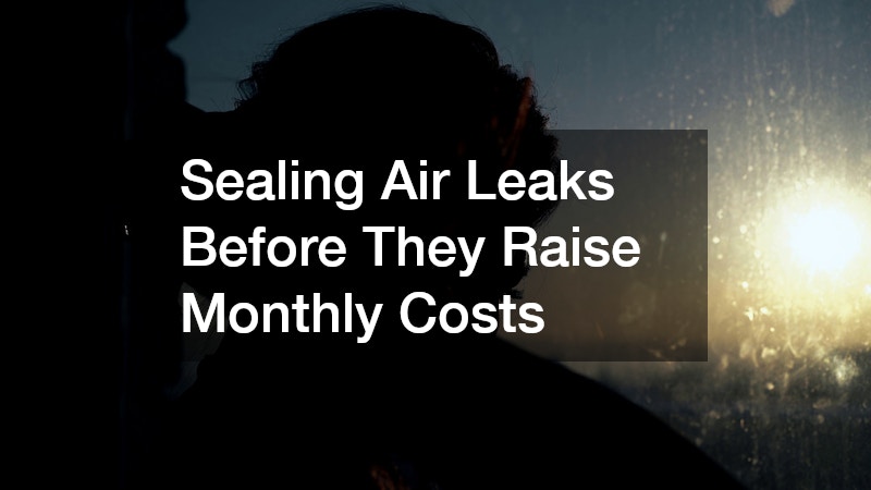 Sealing Air Leaks Before They Raise Monthly Costs