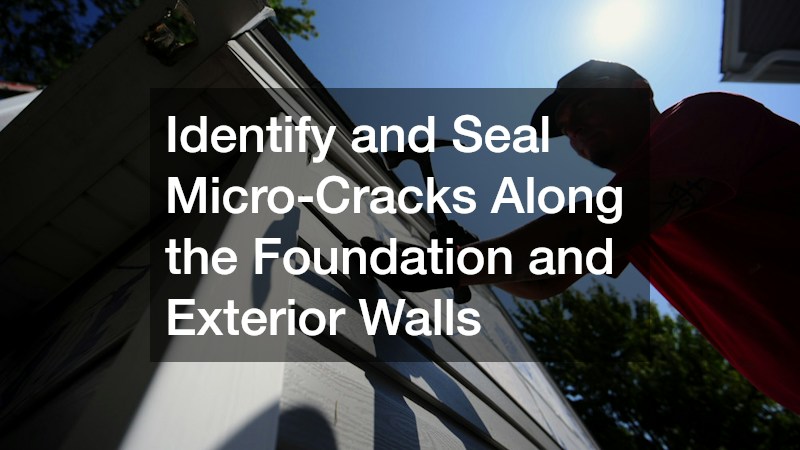 Identify and Seal Micro-Cracks Along the Foundation and Exterior Walls