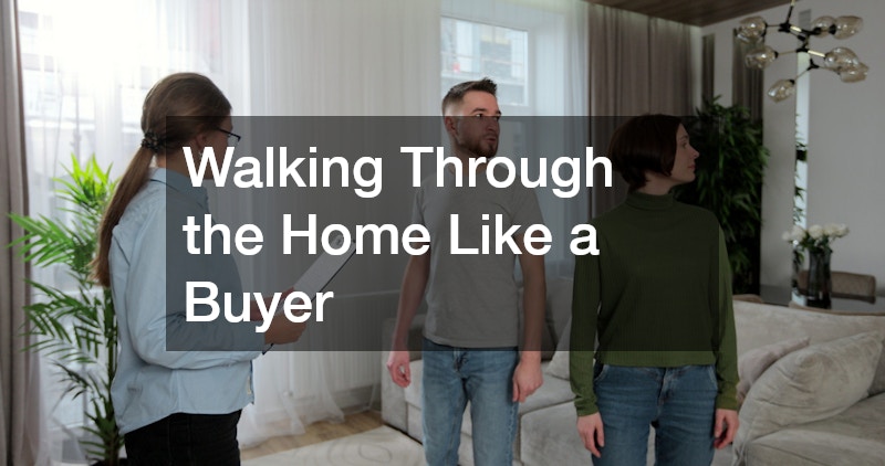 Walking Through the Home Like a Buyer