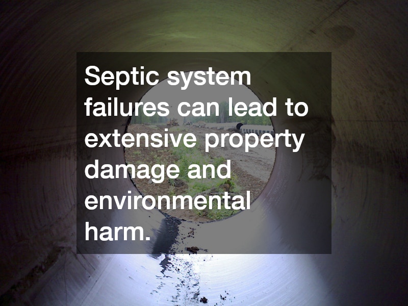 Septic system failures can lead to extensive property damage and environmental harm.