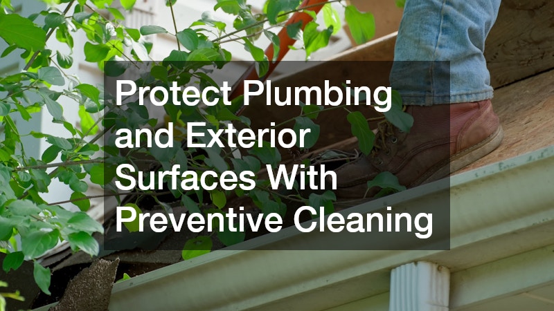 Protect Plumbing and Exterior Surfaces With Preventive Cleaning