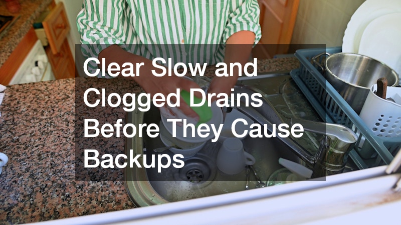 Clear Slow and Clogged Drains Before They Cause Backups