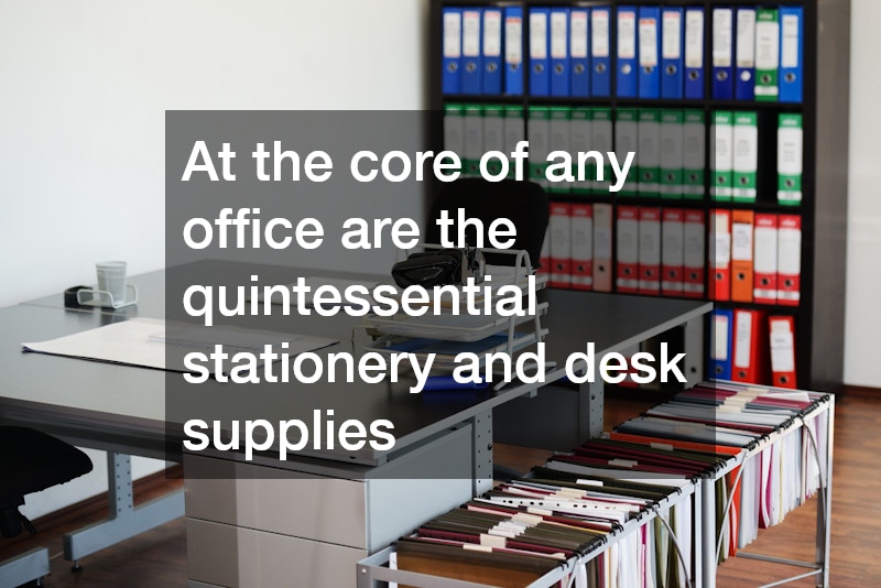 At the core of any office are the quintessential stationery and desk supplies