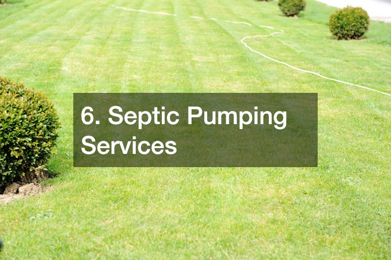 6. Septic Pumping Services