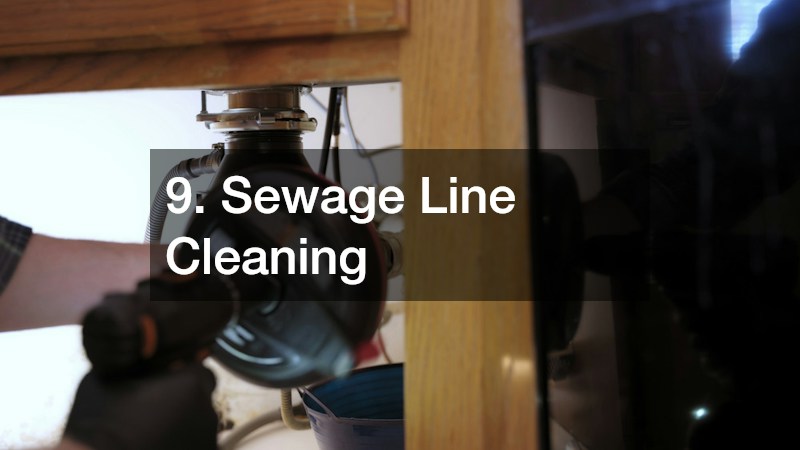 9. Sewage Line Cleaning