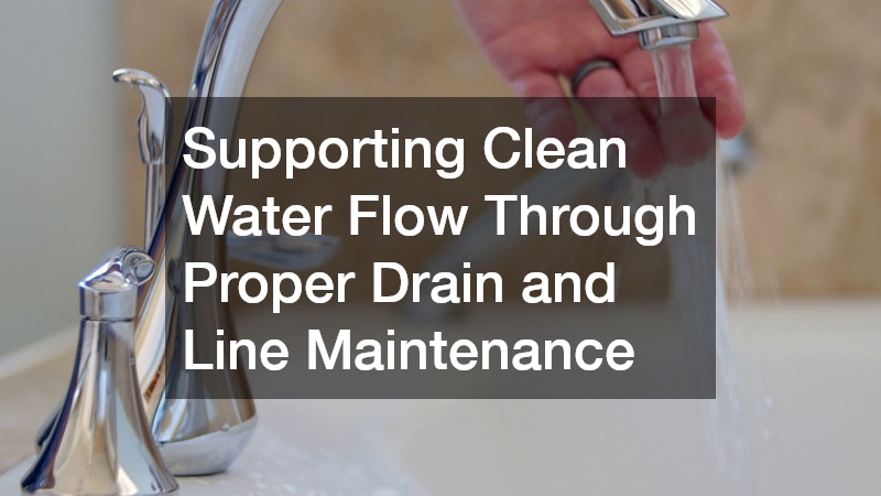Supporting Clean Water Flow Through Proper Drain and Line Maintenance