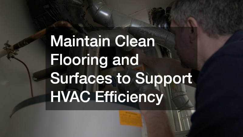 Maintain Clean Flooring and Surfaces to Support HVAC Efficiency