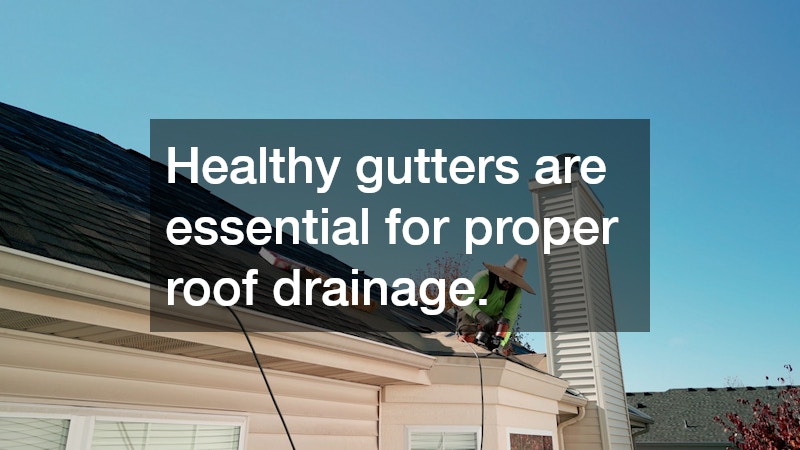Healthy gutters are essential for proper roof drainage. 