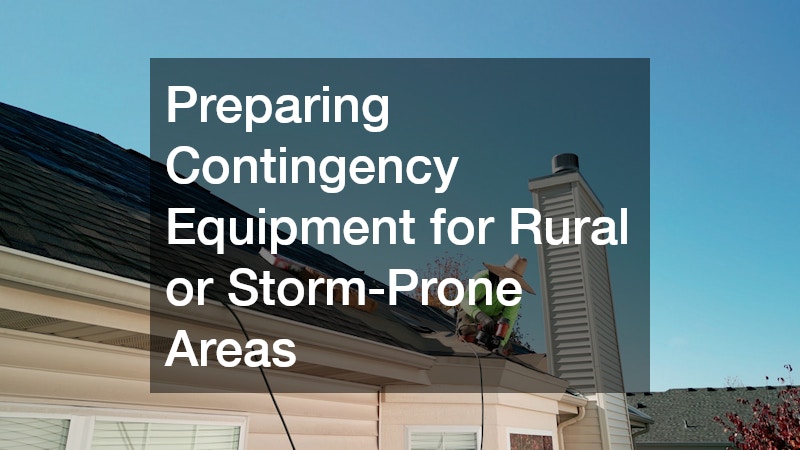 Preparing Contingency Equipment for Rural or Storm-Prone Areas