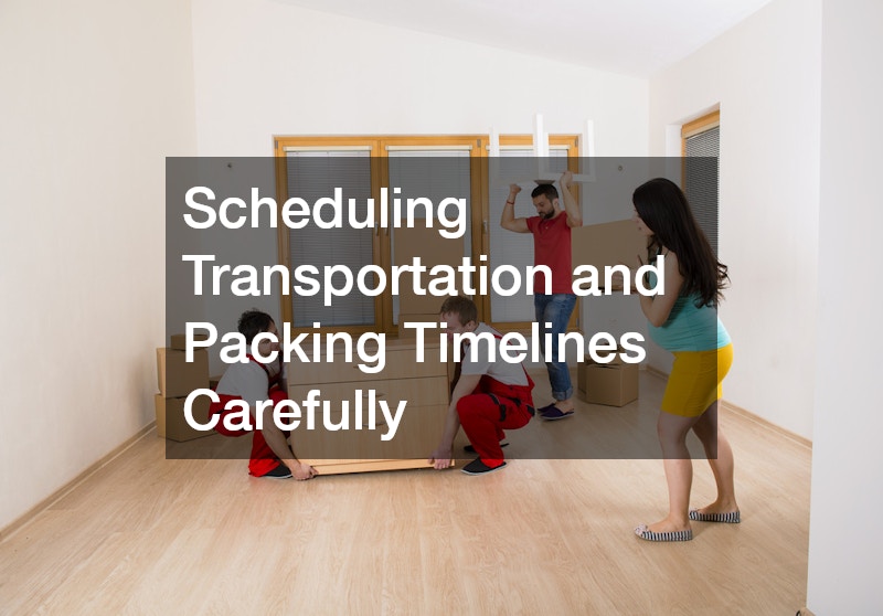 Scheduling Transportation and Packing Timelines Carefully