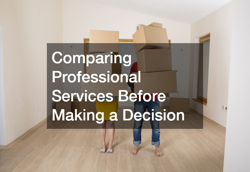 Comparing Professional Services Before Making a Decision
