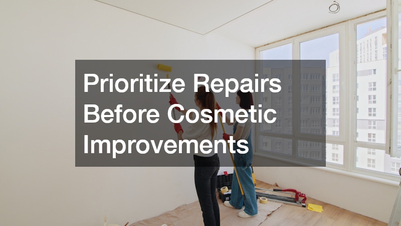 Prioritize Repairs Before Cosmetic Improvements