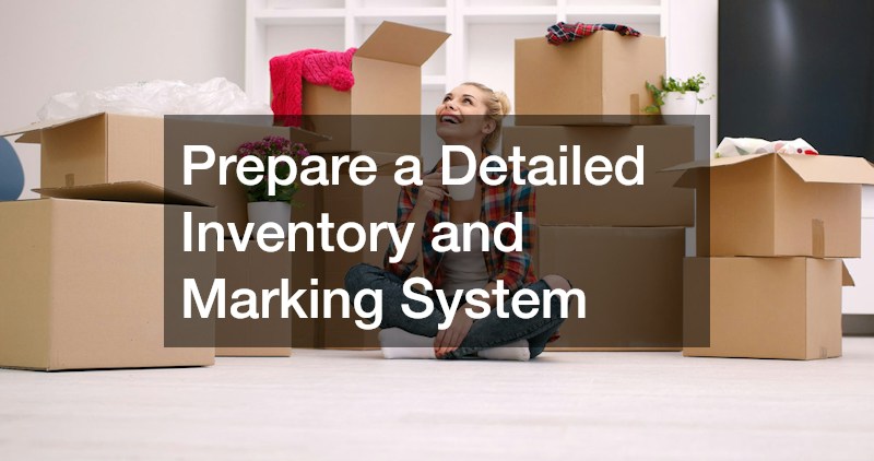 Prepare a Detailed Inventory and Marking System