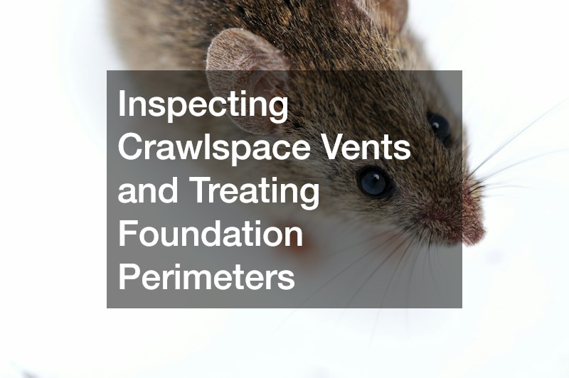 Inspecting Crawlspace Vents and Treating Foundation Perimeters