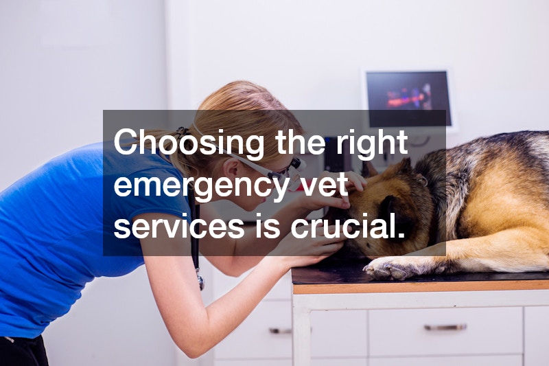 Choosing the right emergency vet services is crucial.
