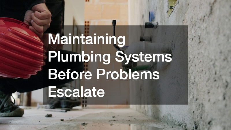 Maintaining Plumbing Systems Before Problems Escalate