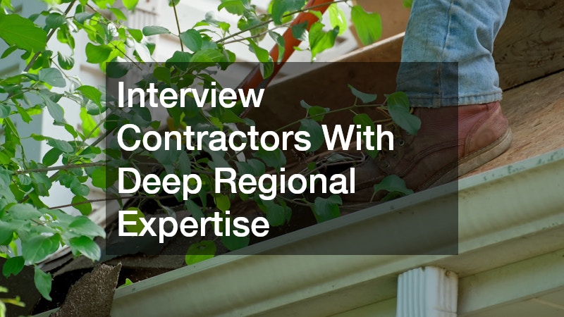 Interview Contractors With Deep Regional Expertise