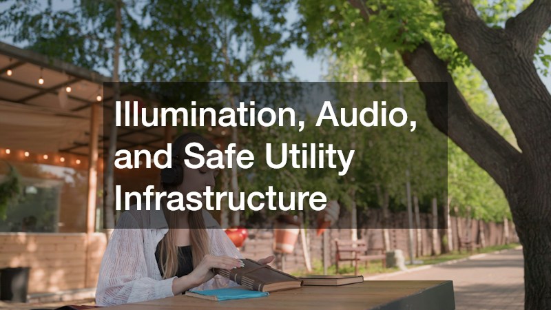 Illumination, Audio, and Safe Utility Infrastructure