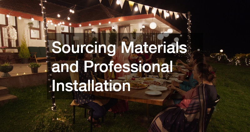 Sourcing Materials and Professional Installation