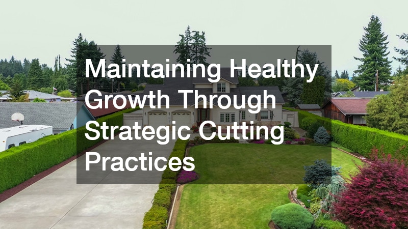 Maintaining Healthy Growth Through Strategic Cutting Practices