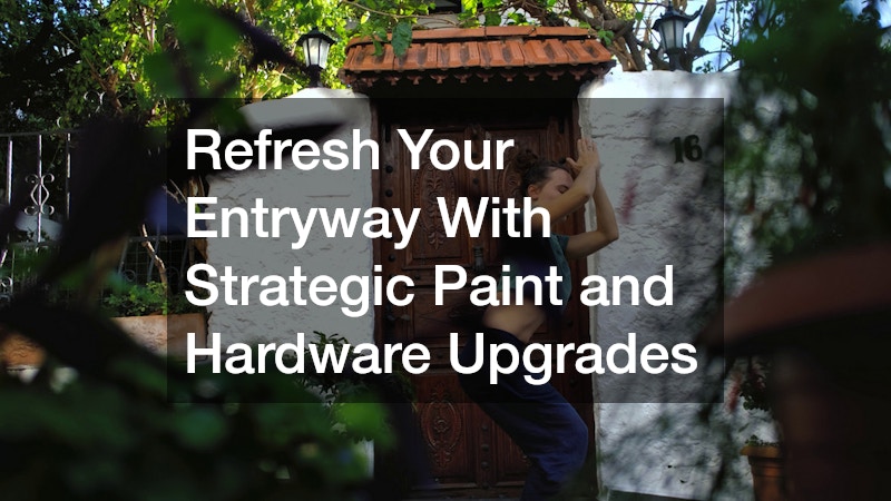 Refresh Your Entryway With Strategic Paint and Hardware Upgrades