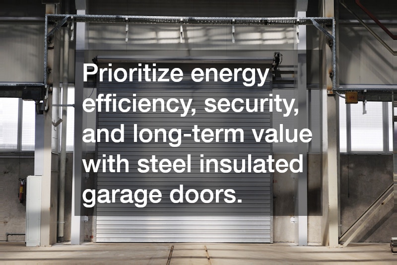 Prioritize energy efficiency, security, and long-term value with steel insulated garage doors.