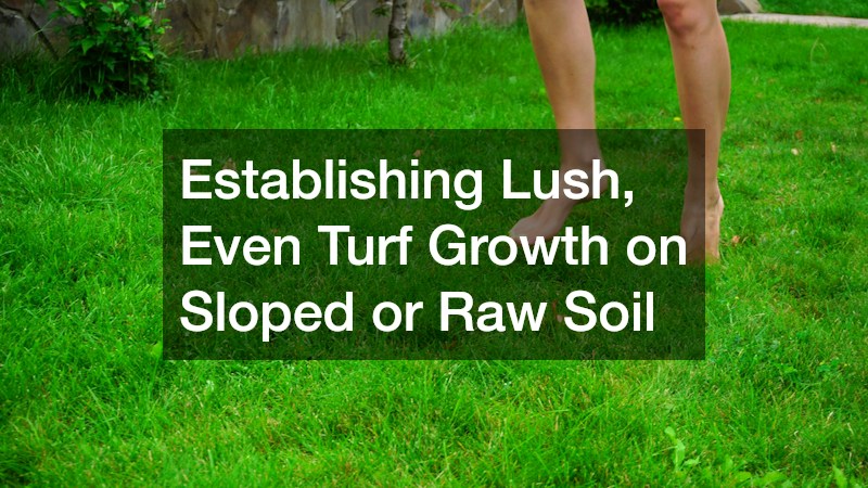 Establishing Lush, Even Turf Growth on Sloped or Raw Soil