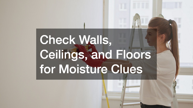 Check Walls, Ceilings, and Floors for Moisture Clues