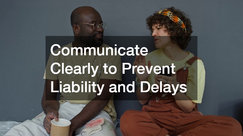 Communicate Clearly to Prevent Liability and Delays