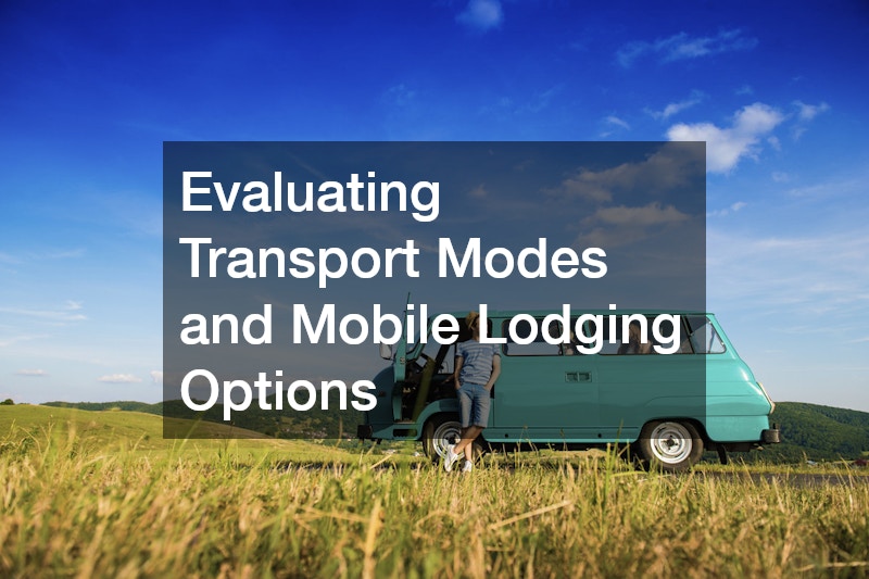 Evaluating Transport Modes and Mobile Lodging Options