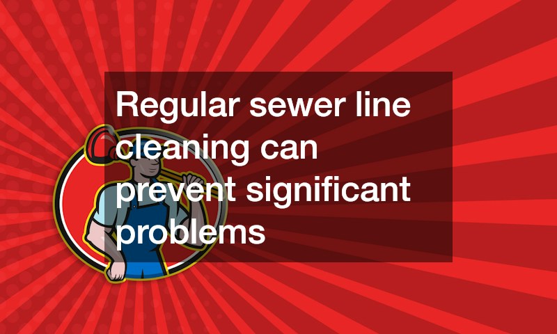 Regular sewer line cleaning can prevent significant problems