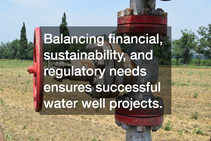 Balancing financial, sustainability, and regulatory needs ensures successful water well projects.