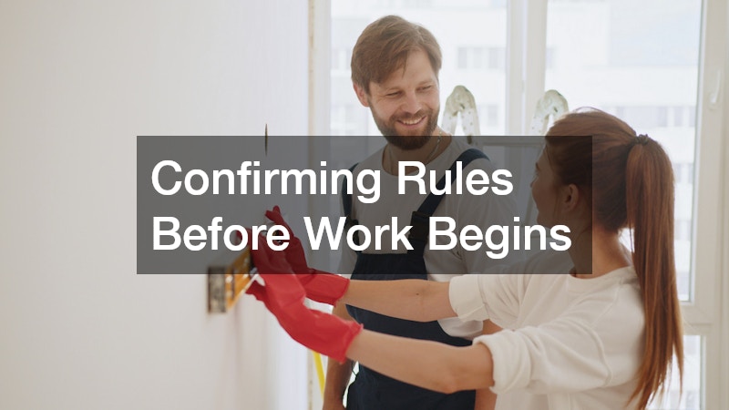 Confirming Rules Before Work Begins