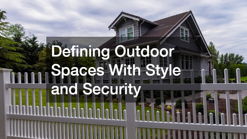 Defining Outdoor Spaces With Style and Security
