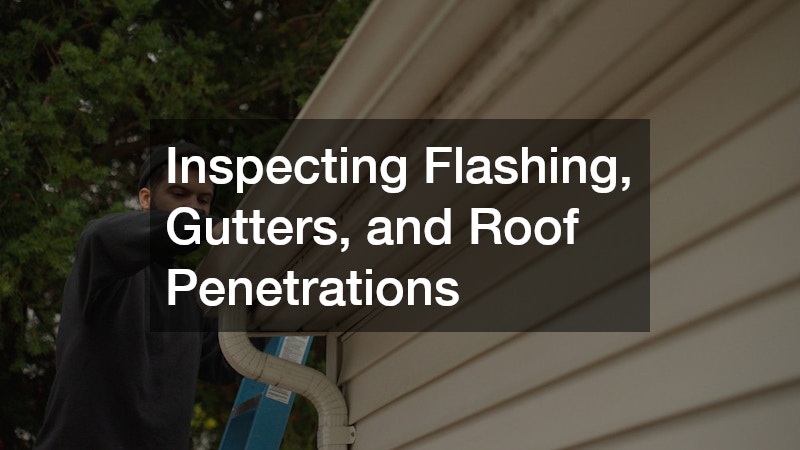 Inspecting Flashing, Gutters, and Roof Penetrations