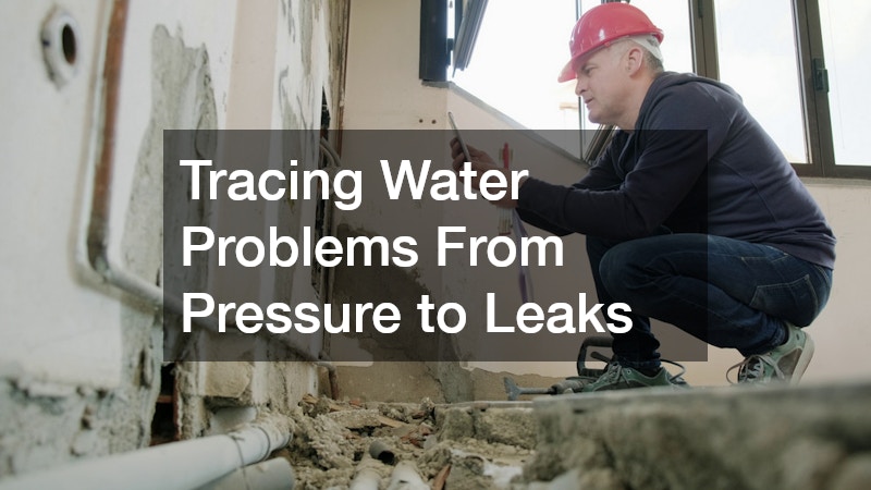 Tracing Water Problems From Pressure to Leaks